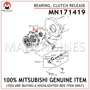MN171419 MITSUBISHI GENUINE BEARING, CLUTCH RELEASE