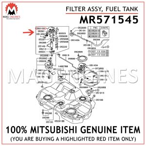 MR571545 MITSUBISHI GENUINE FILTER ASSY, FUEL TANK