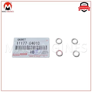 11177-64010 x4 TOYOTA GENUINE OEM GASKET, INJECTION NOZZLE SEAT 1KZ-T 1KZ-TE 3.0L